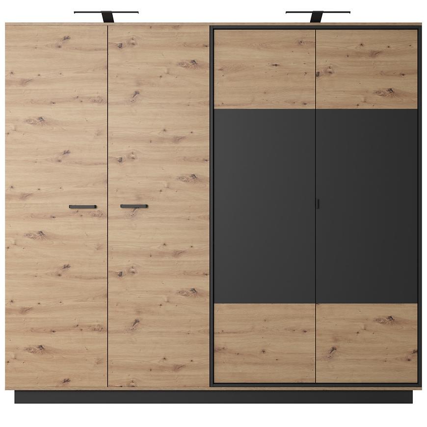 Skříň Nest 220 dub artisan/antracit Baumax