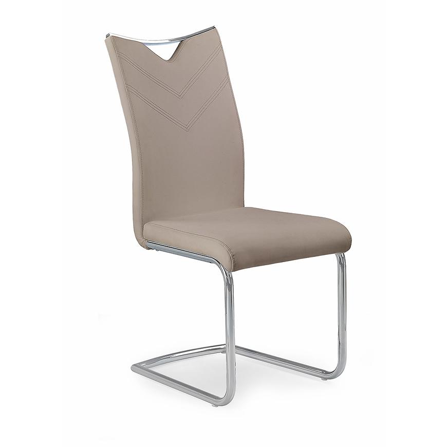 Židle K224 metal/eko kůže cappuccino 44x59x100 Baumax