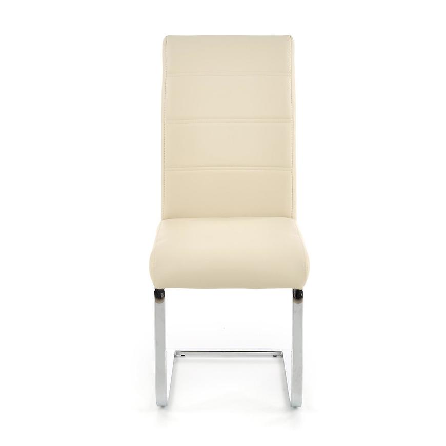 Židle K85 kov/eko kůže tmavě krémová 42x56x100 Baumax