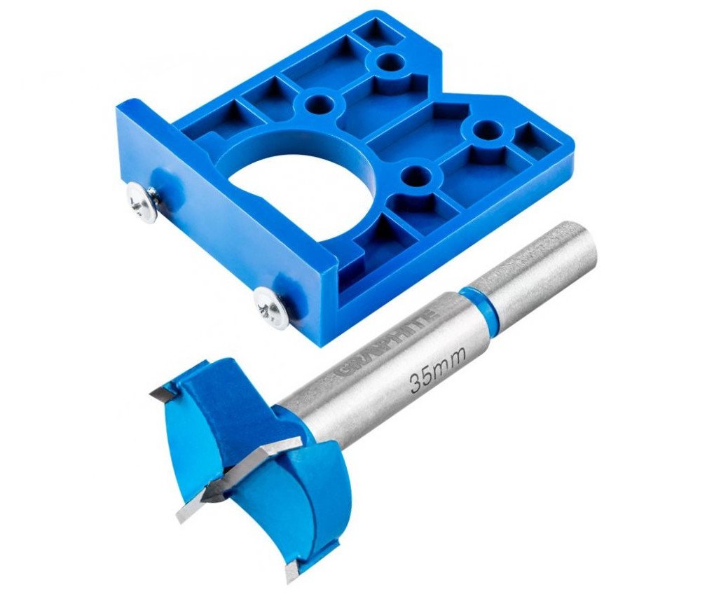 Sada pro montáž nábytkových závěsů Graphite