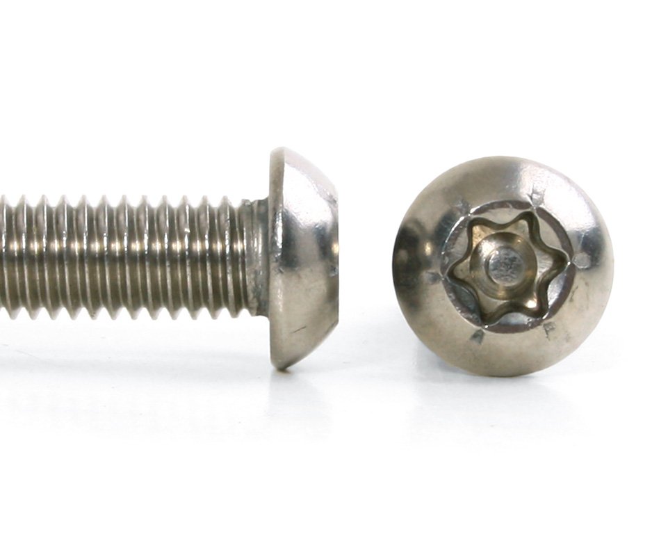 Šroub button torx security nerez A2 ISO 7380 - M4x6