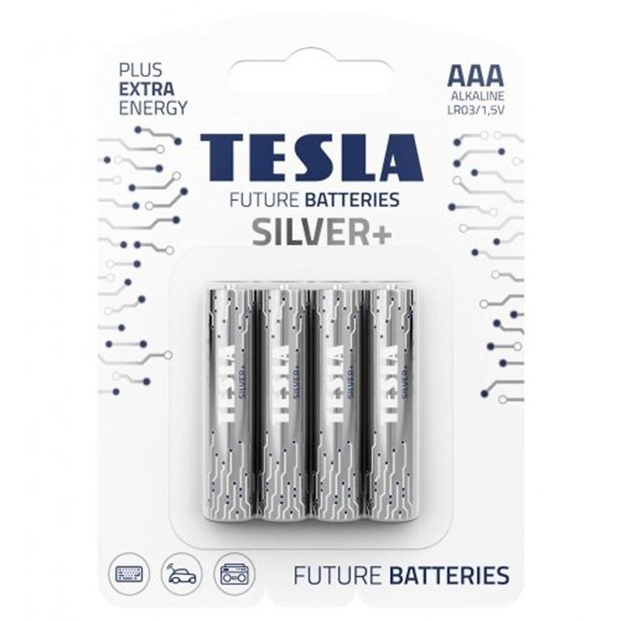 Baterie Tesla AAA LR03 Silver+ 4 ks TESLA LIGHTING