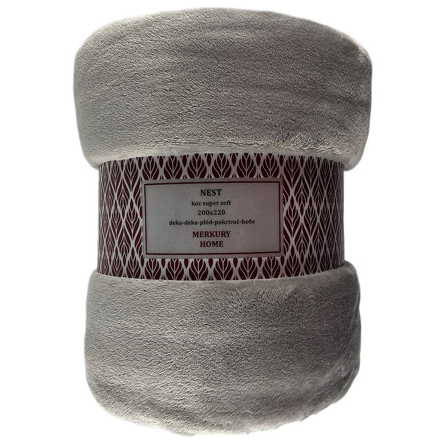 Deka Nest Super Soft světle šedá 200x220 Merkury Home Baumax