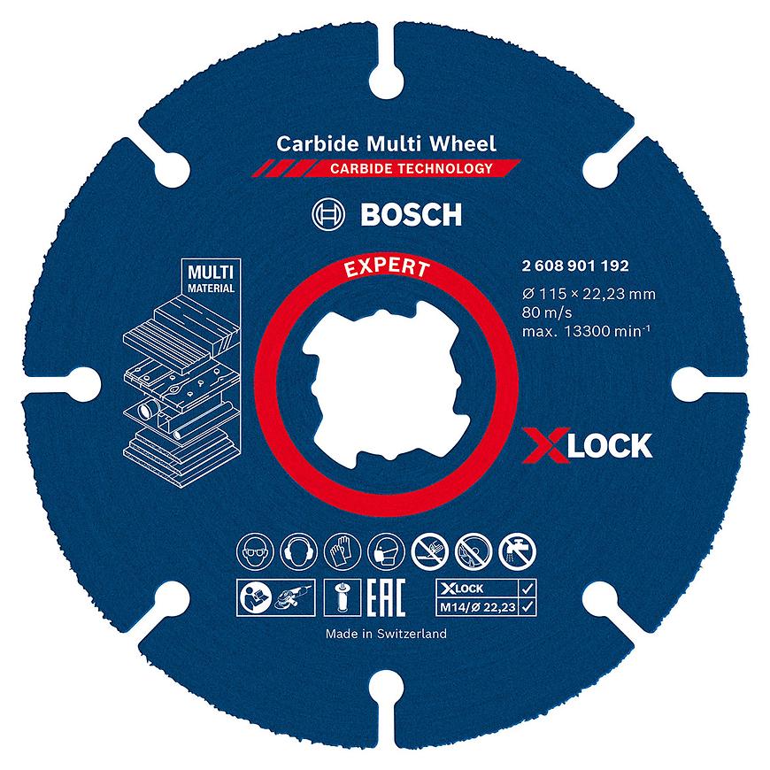 Expert Carbide Multi Wheel X-Lock cutting disc 115 mm Bosch