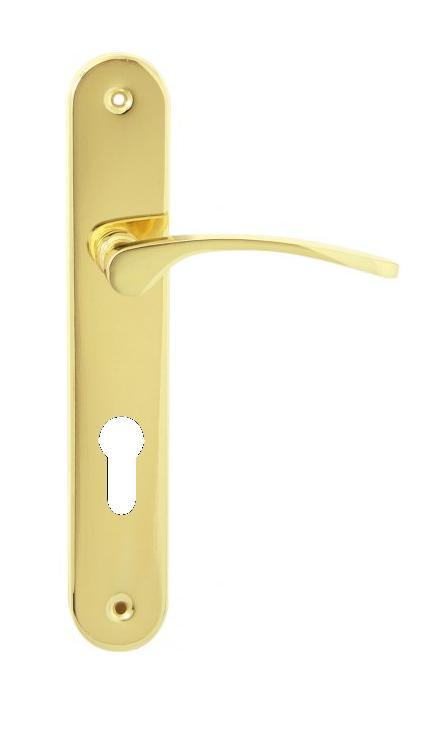 Klika LAURA PZ72 zlatá mosaz Baumax