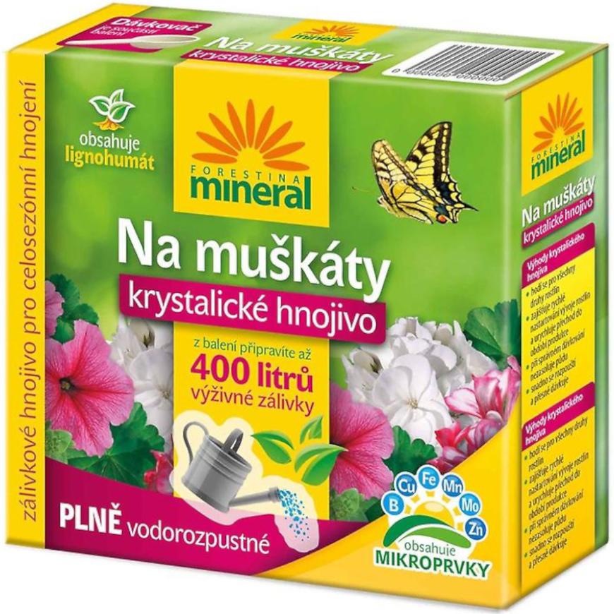 Krystalické hnojivo na muškáty Baumax