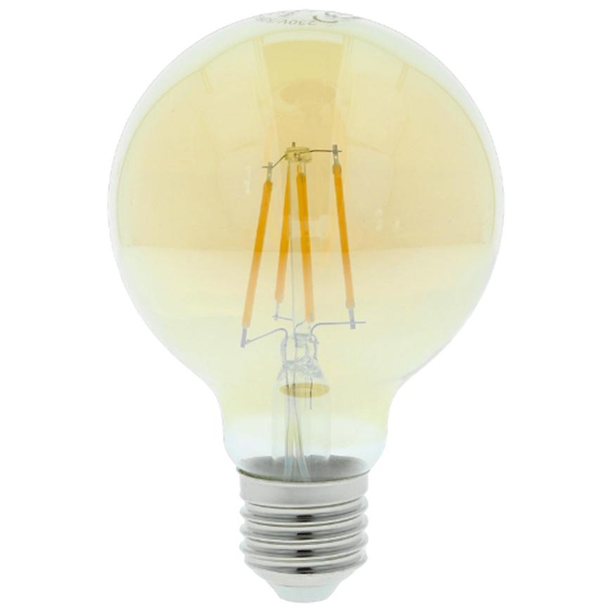 LED žárovka globe G80 vintage 5W E27 2400K 540LM TESLA LIGHTING