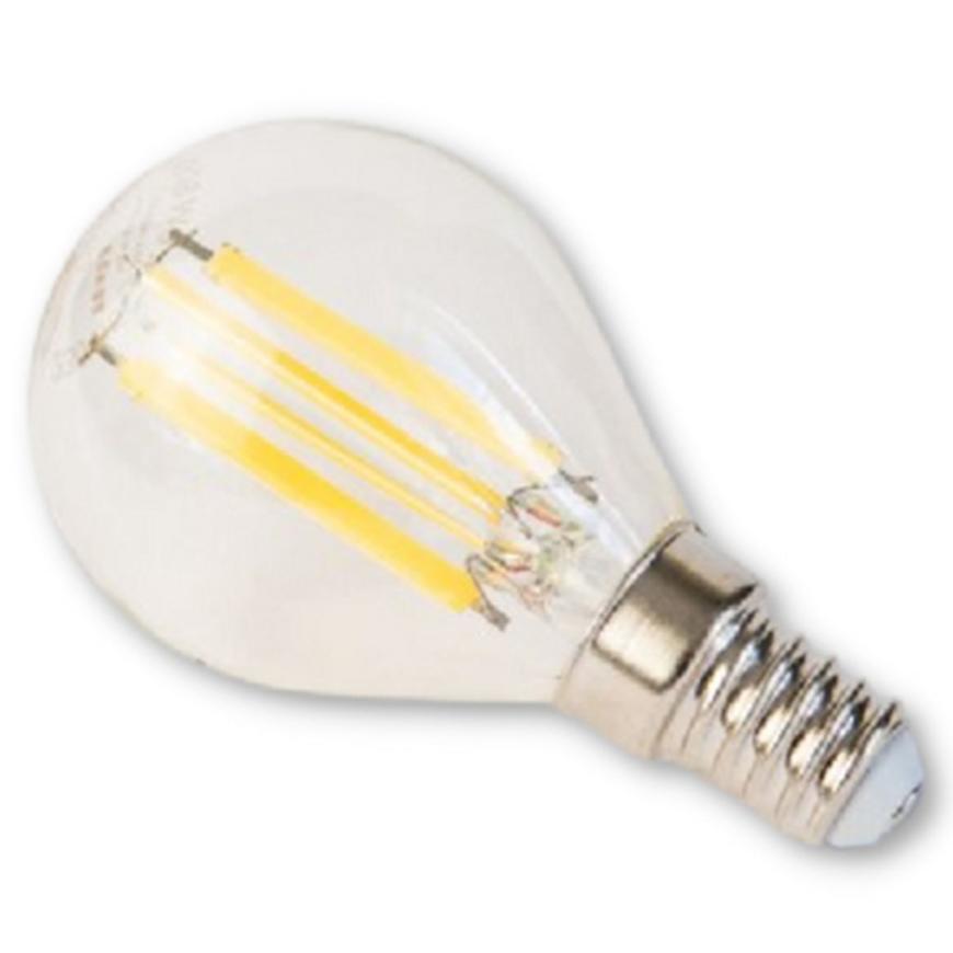LED žárovka miniglobe filament retro 6W E14 4000K 806LM TESLA LIGHTING