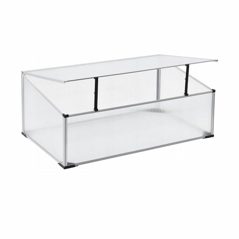 Polykarbonátový skleník 100x60x40/30 cm 85941 BASS