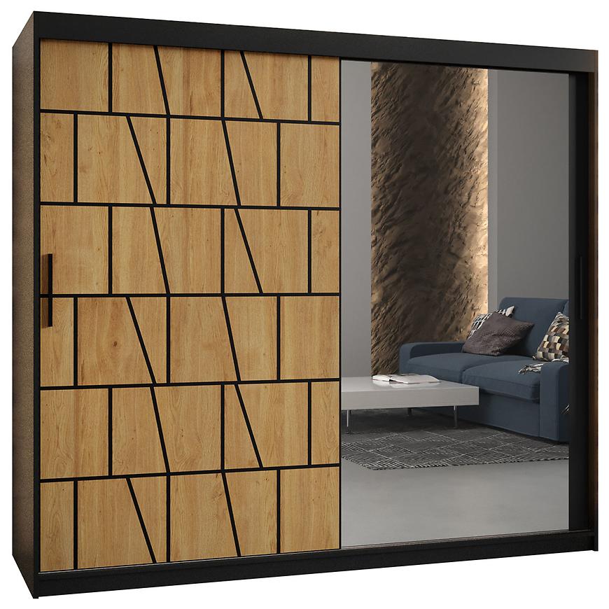 Skříň Gustavo 2 200 černá Baumax