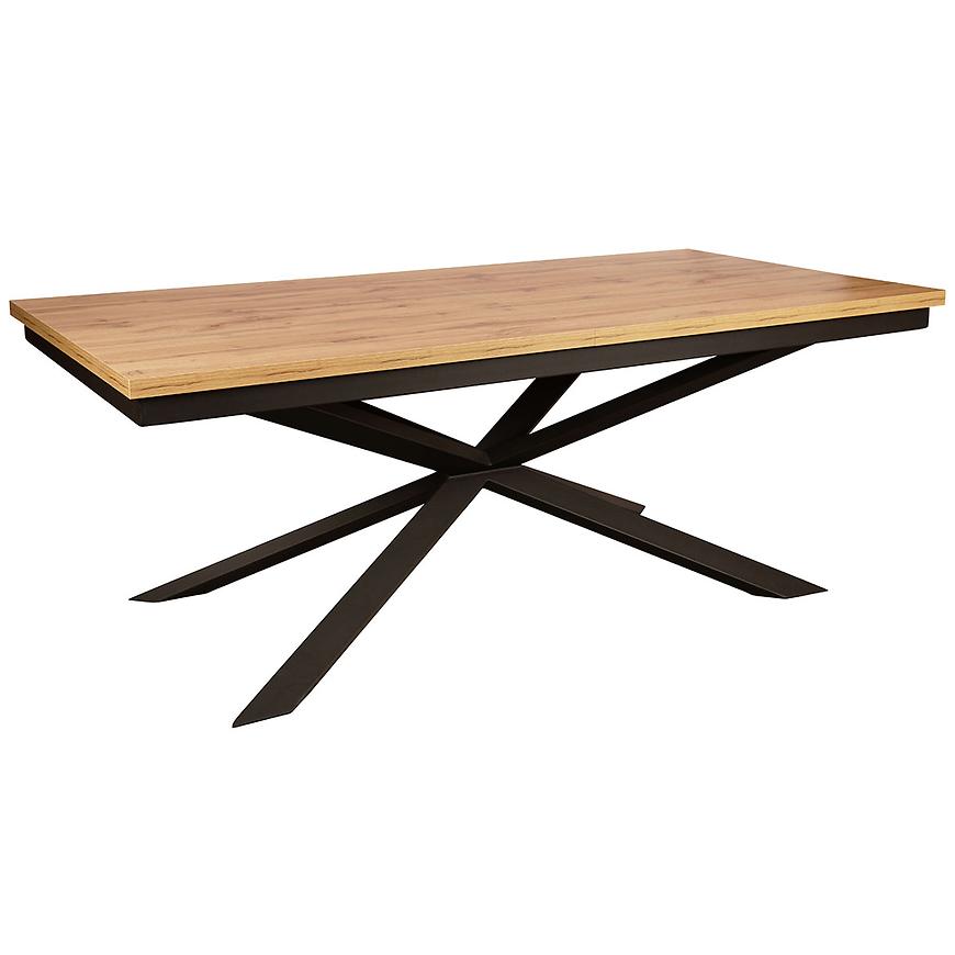 Stůl St-33 160x90+60 dub wotan/černá Baumax
