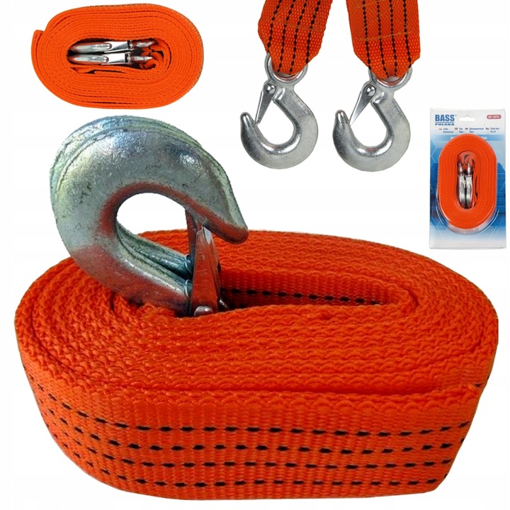 Jipos.cz Tažné lano s háky 5m 5T 2970 BASS