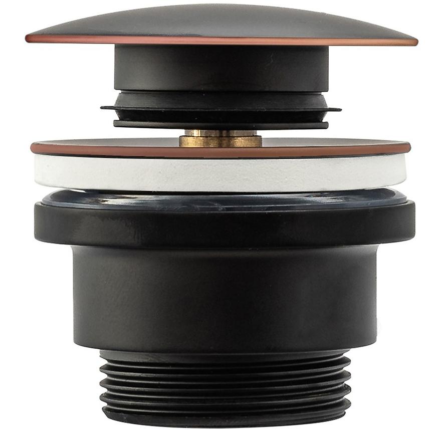 Umyvadlová výpusť klik-klak univerzální Rea A5218 černá REA