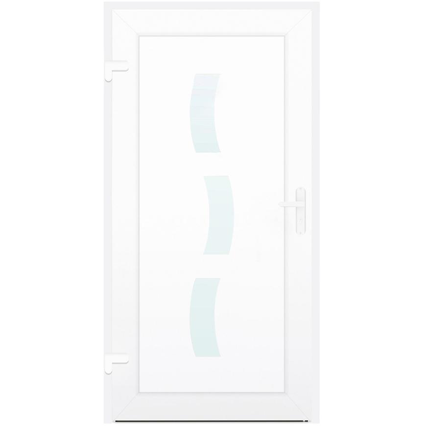 Vchodové dveře ZADAR D14 90L 98x198x7 bílý Baumax