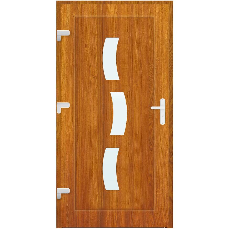 Vchodové dveře ZADAR D14 90L 98x198x7 zlatý dub Baumax