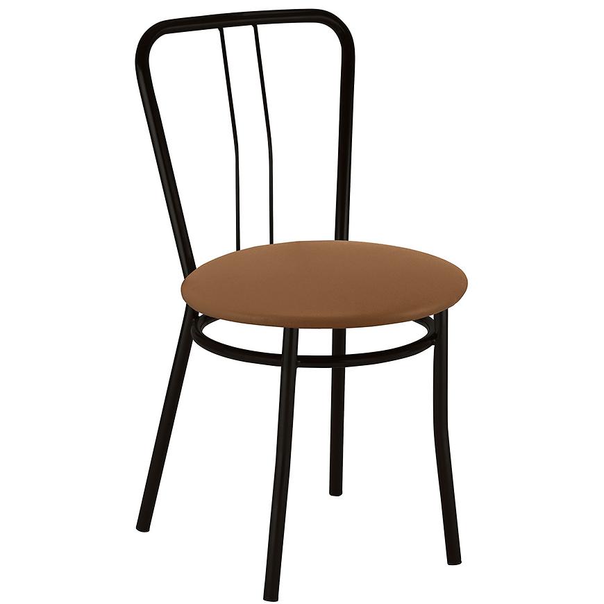 Židle ALBA black V49 hnědá Baumax