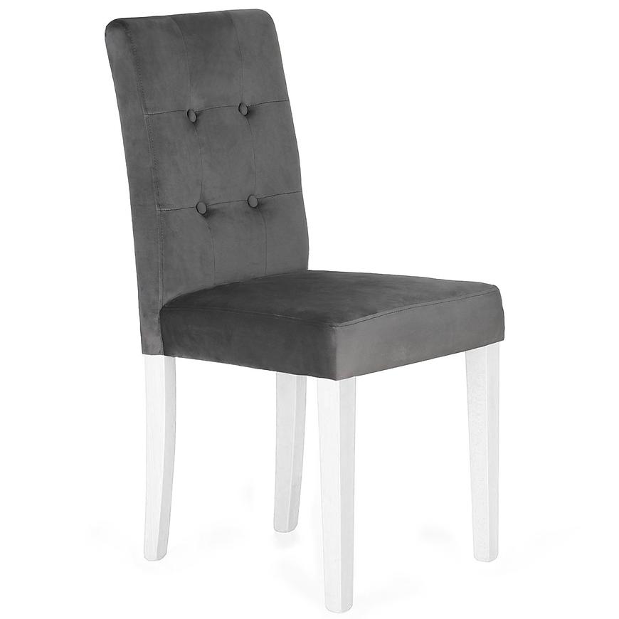 Židle dřevěná Karo tmavě šedý/bílý Baumax