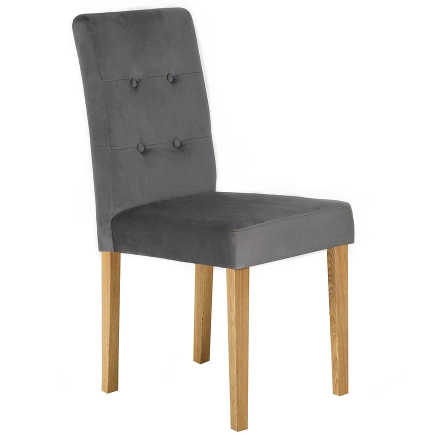 Židle dřevěná Karo tmavě šedý/dřevěná Baumax