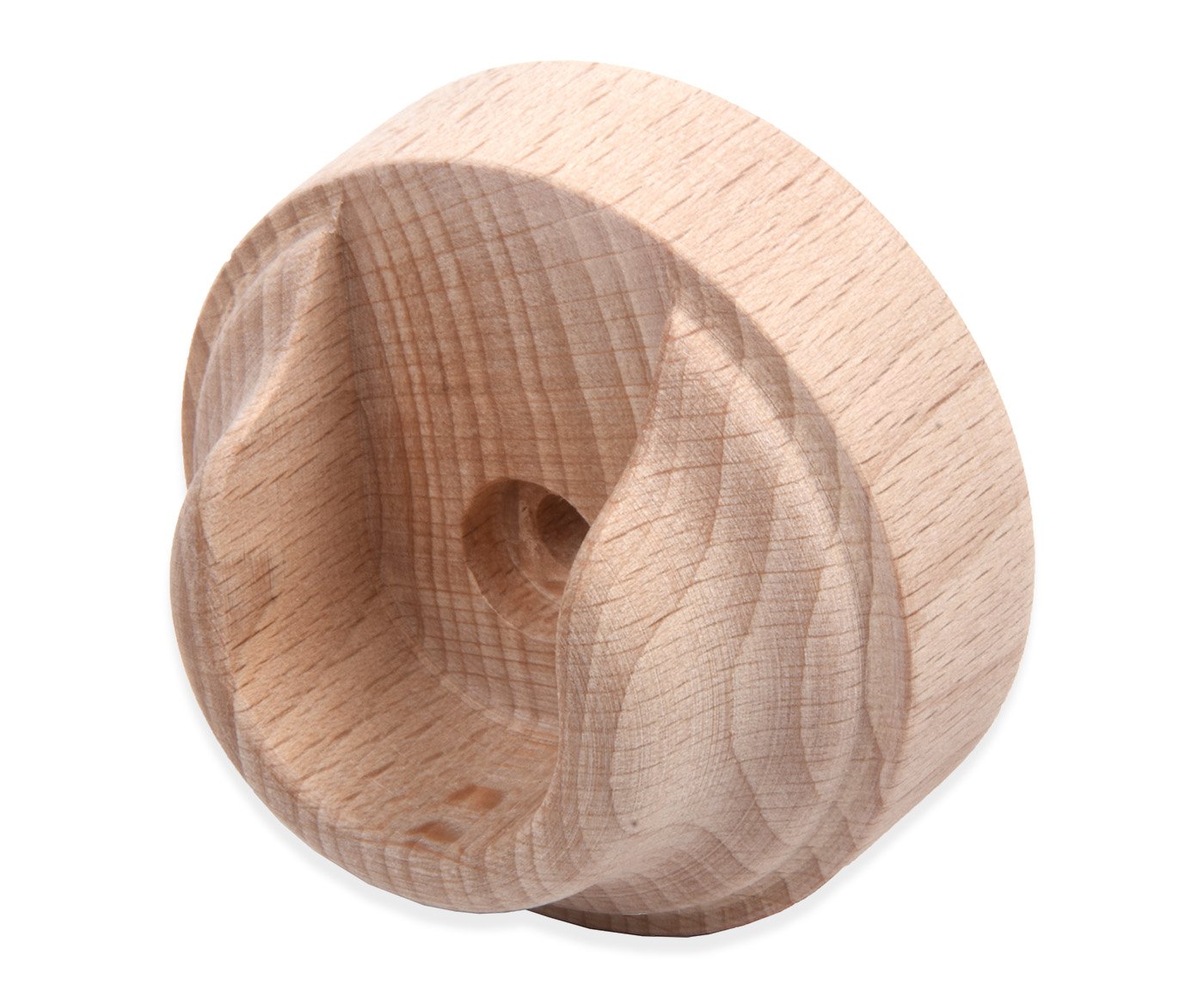 Držák záclonových tyčí boční otevřený dřevo - 45/16mm