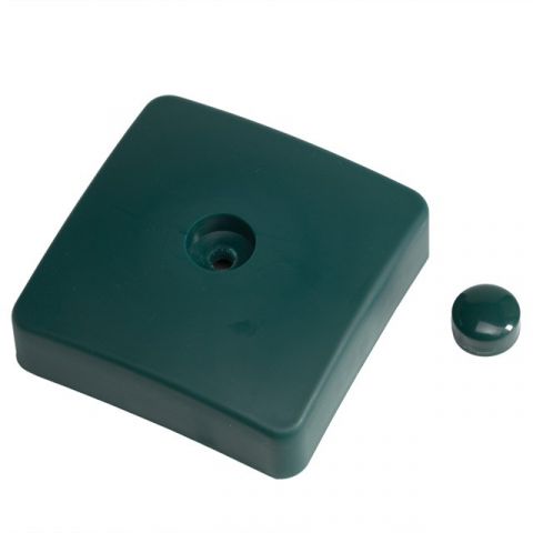 Plastová krytka zelená - hranol 100 x 100mm Jipos