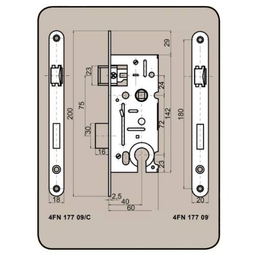 Zámek stavební 6072 V