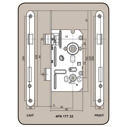 Zámek stavební 8072/55 ZZ