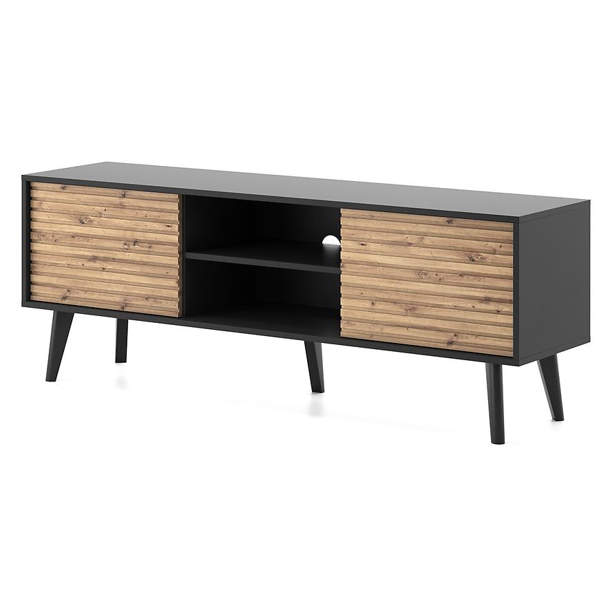 TV skříňka WILLOW RTV154 řemeslný dub/černá Buamax