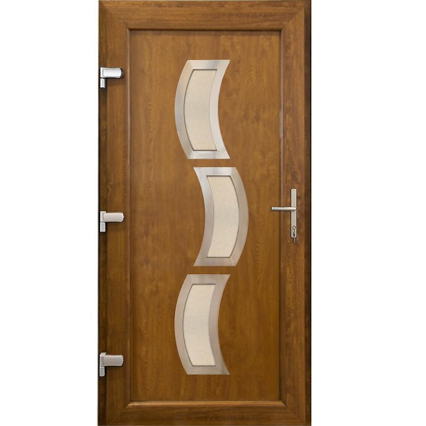 Vchodové dveře D16 OSIJEK 90L zlatý dub Baumax