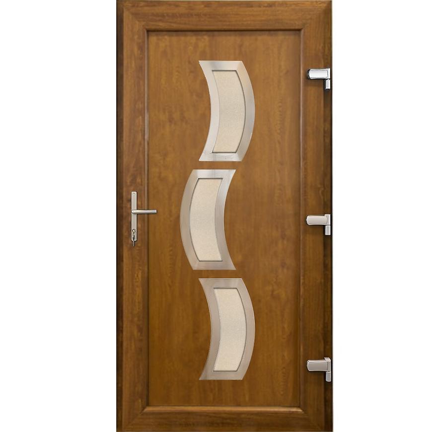 Vchodové dveře D16 OSIJEK 90P zlatý dub Baumax