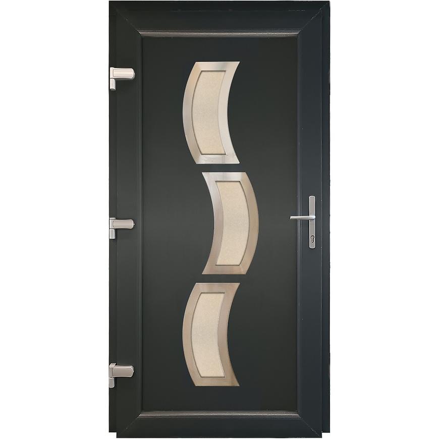 Vchodové dveře OSIJEK D16 90L antracit Baumax