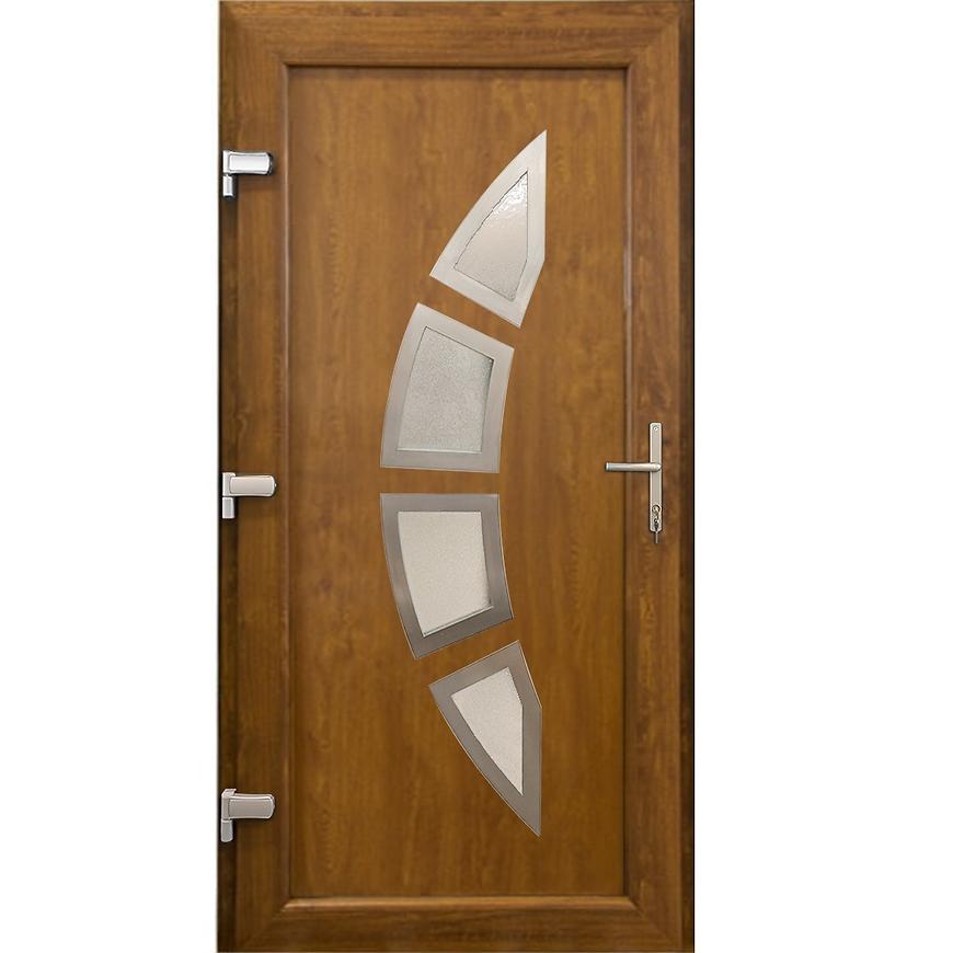 Vchodové dveře ZAGRZEB D15 90L zlatý dub Baumax