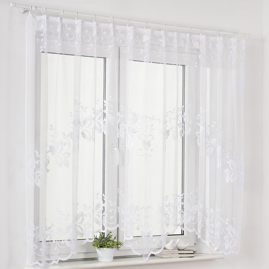 Žakárová záclona Ilona 2 300x150 bílý Baumax