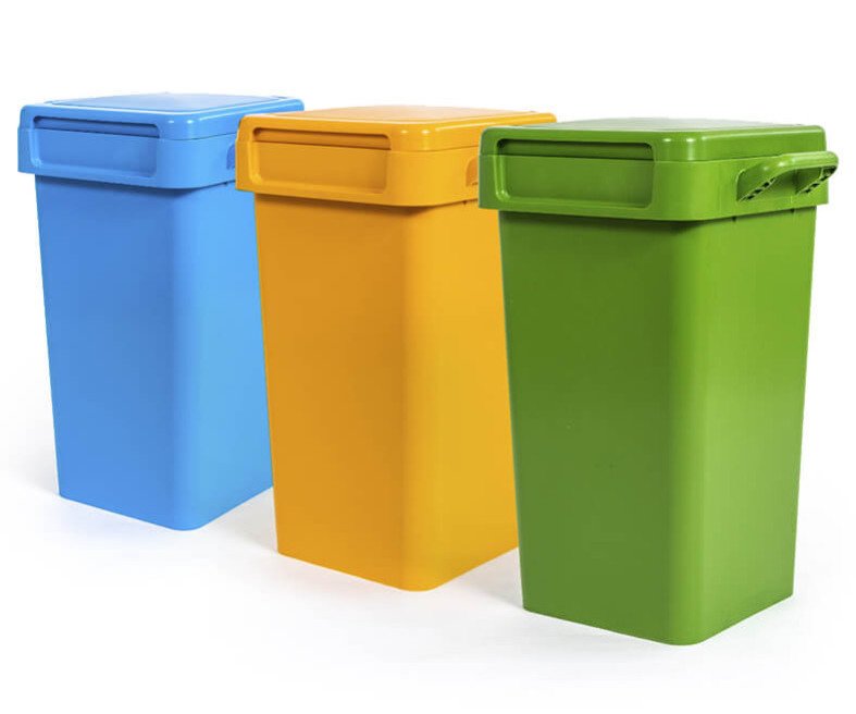 Koš odpadkový odolný 70l Napo - zelený