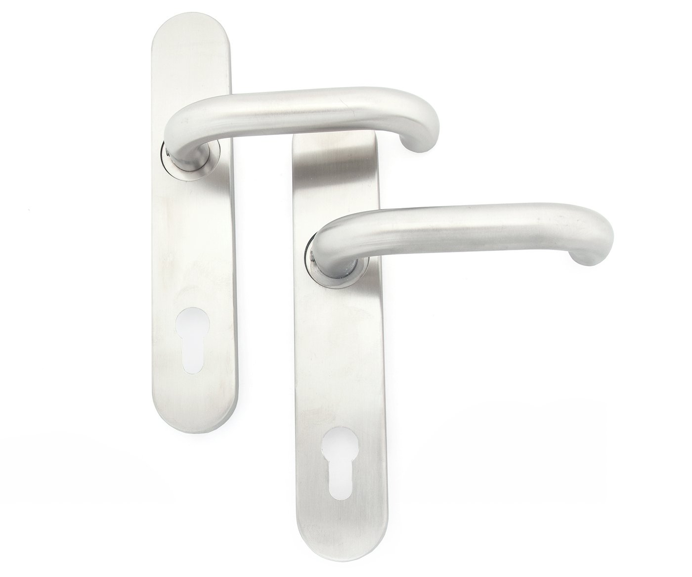 Rostex Perun štítové dveřní kování - klika-klika pro klíč 90mm nerez mat