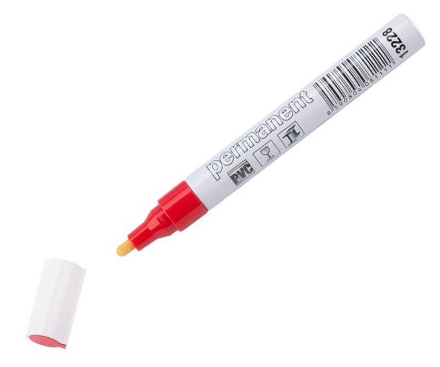 Značkovač permanentní silný hrot ALU Festa - červený