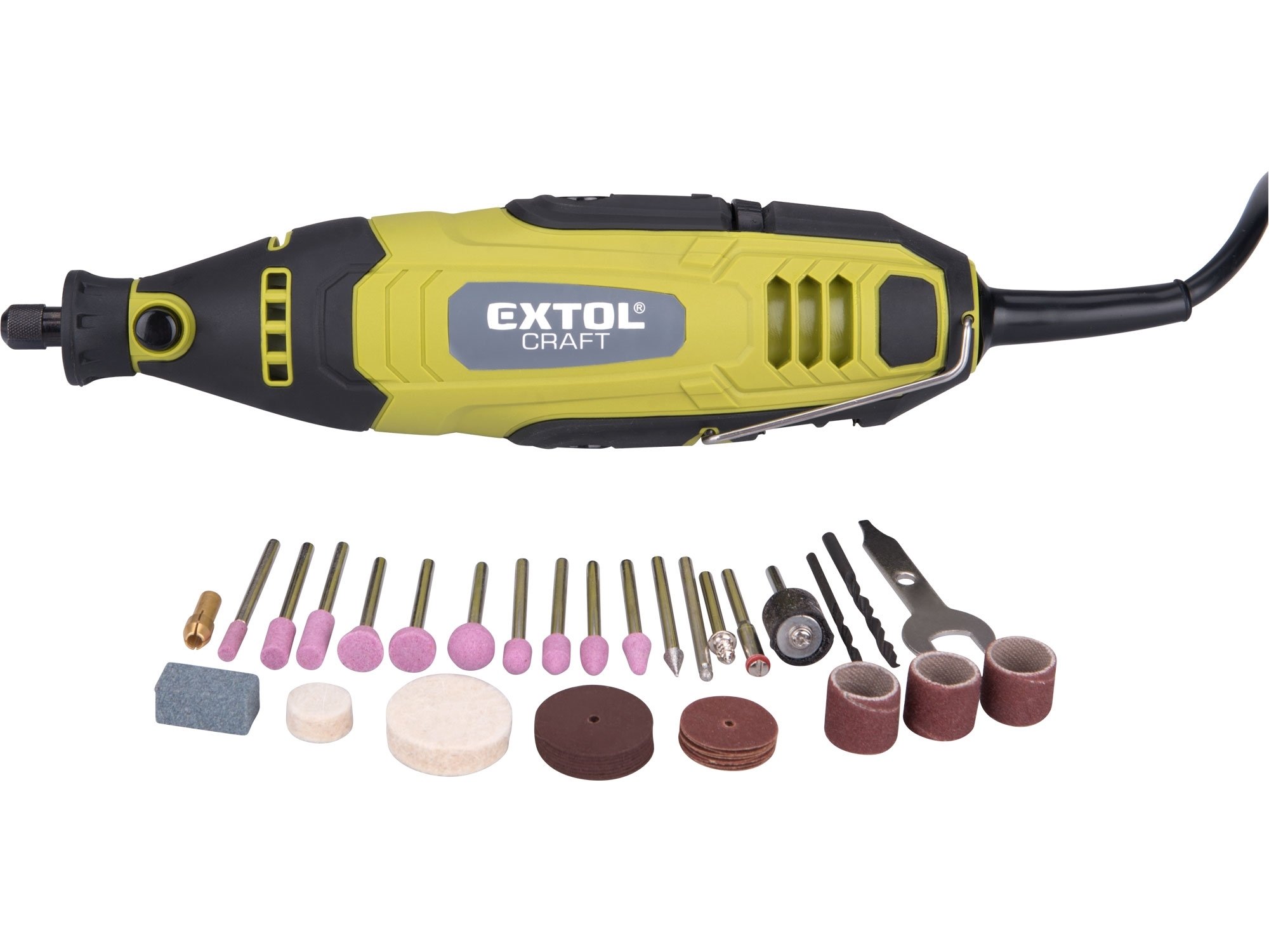 Extol Craft 404112 přímá bruska s příslušenstvím 40ks 135W