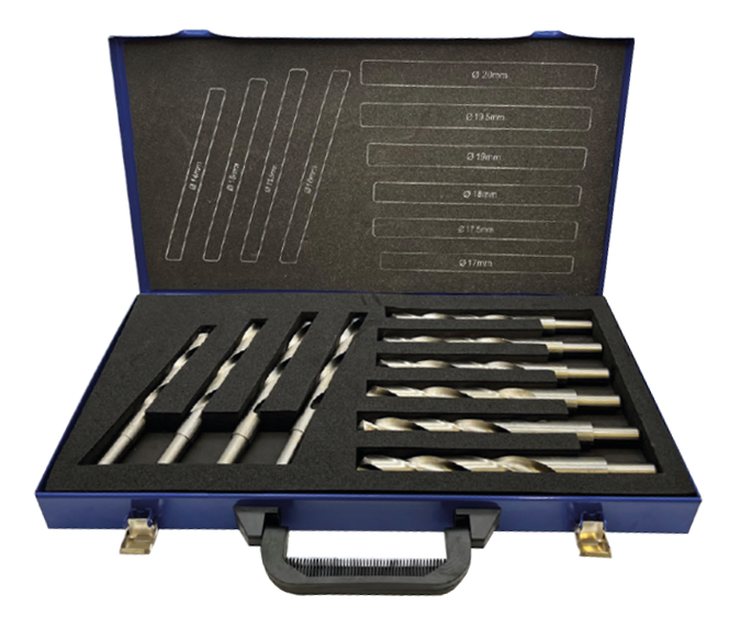 Sada vrtáků do kovu HSS redukovaných 10ks 14-20mm DIN 338