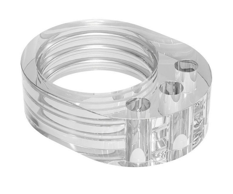 Zarážka dveří na kliku transparentní jednoduchá Walteco