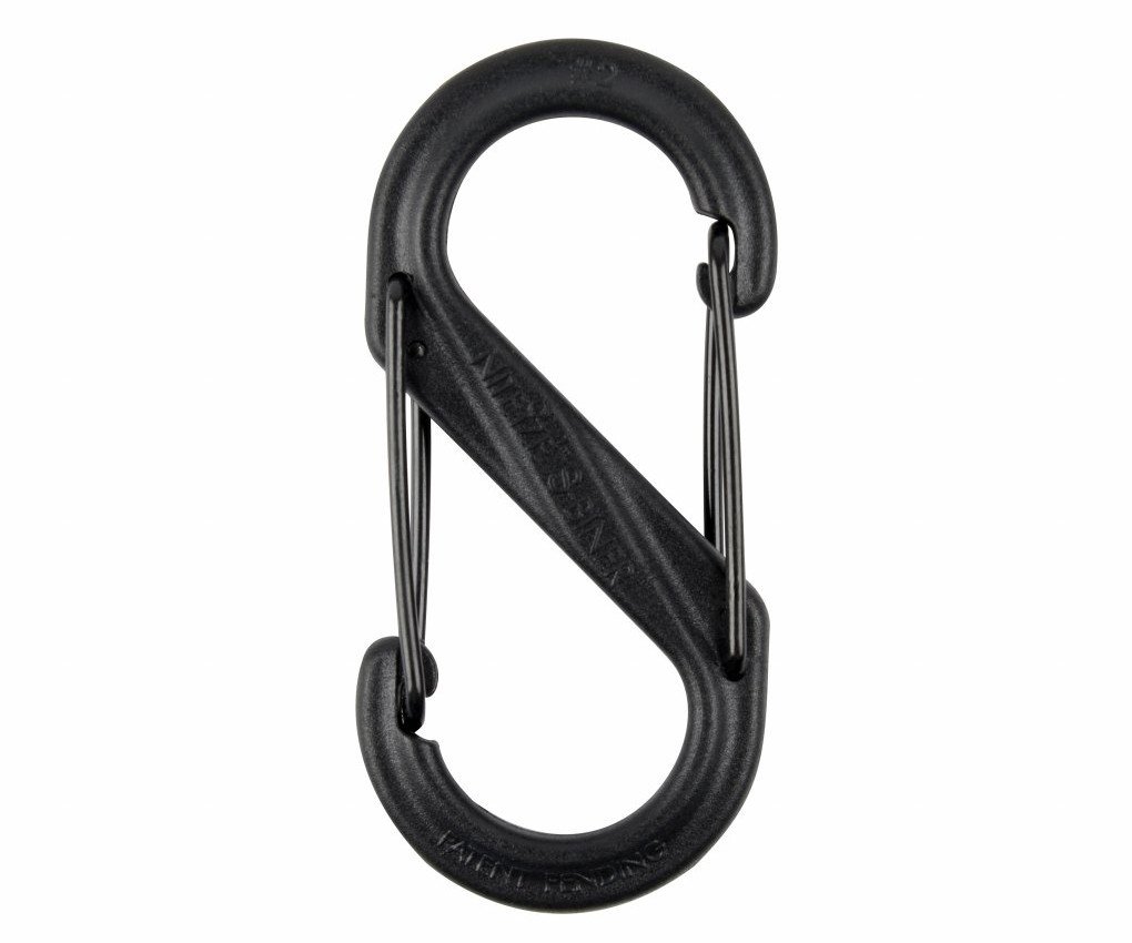 Karabina oboustranná plast S-Biner - vel. 6 černá