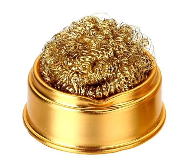 Čistič hrotů pájek v plechovce