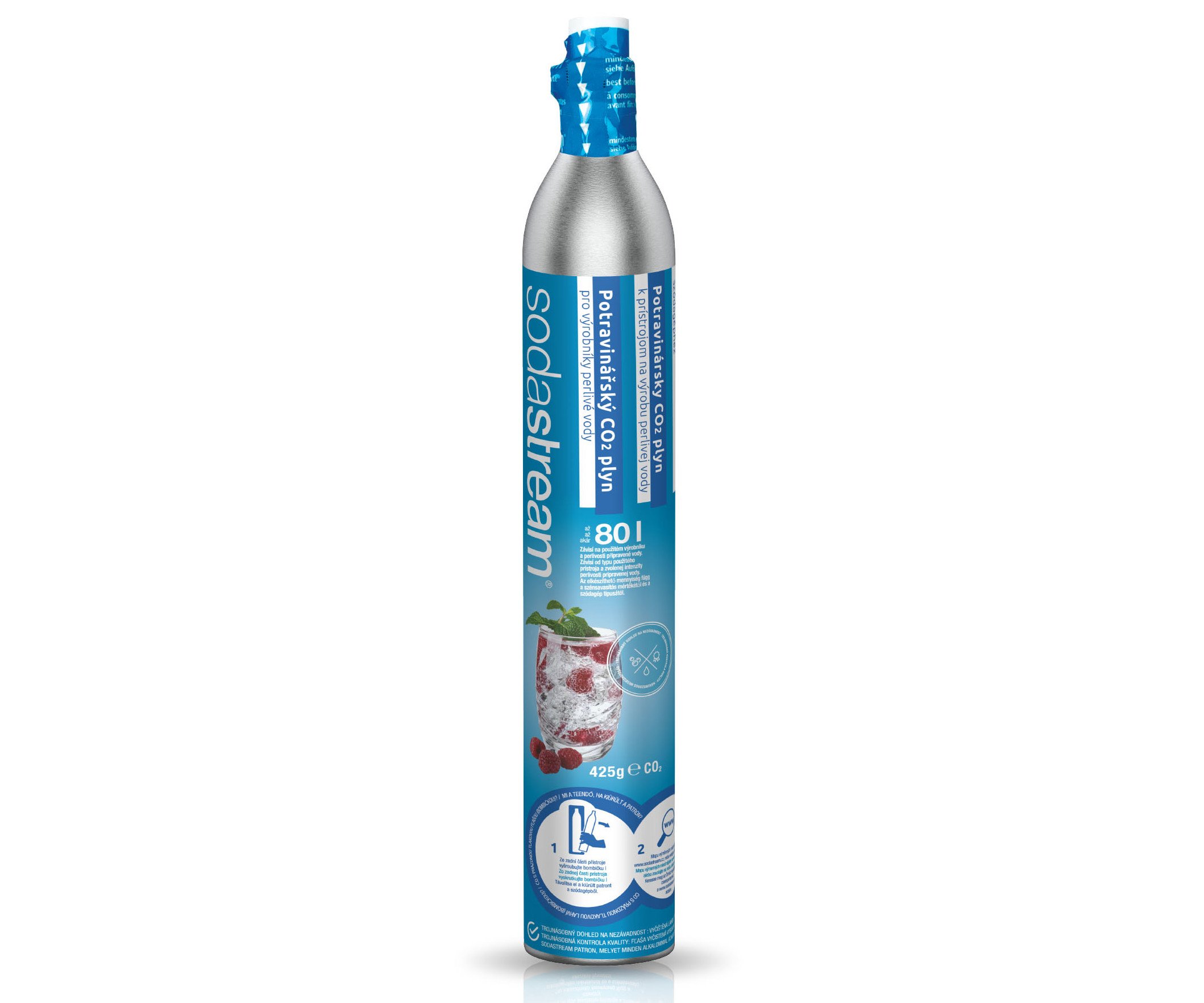 Bombička Sodastream CO2 425g - modrá / tělo + náplň
