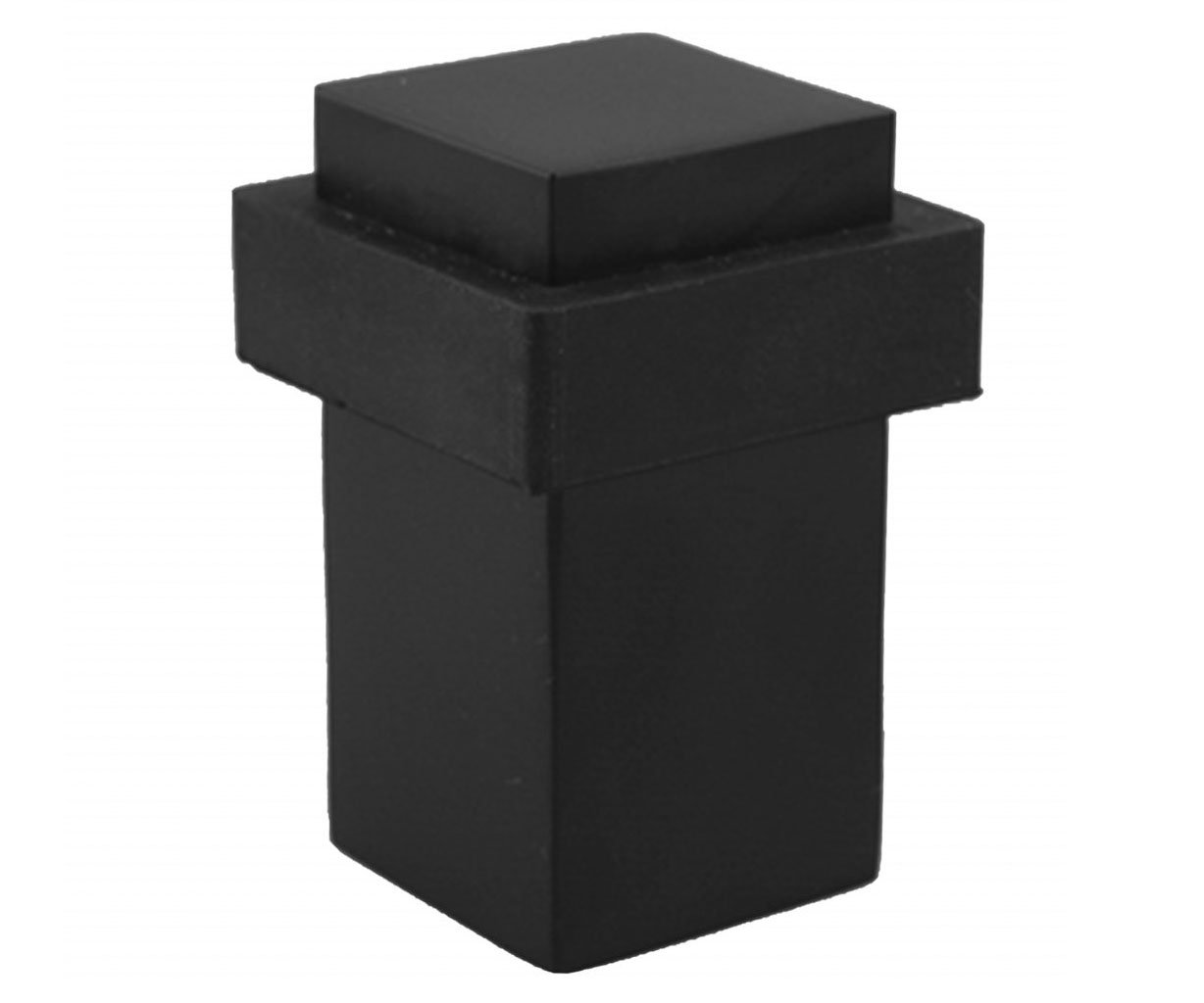 Zarážka dveří hranatá černá Walteco