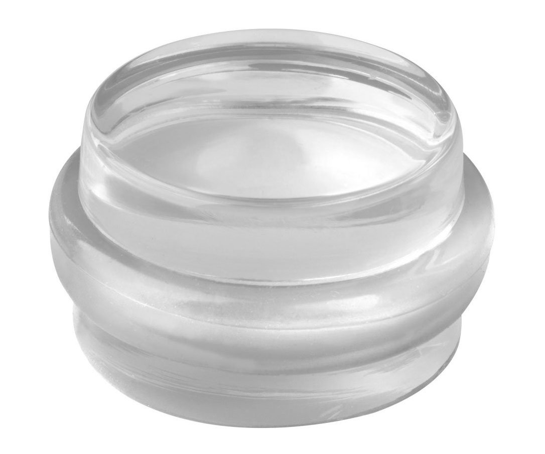 Zarážka dveří válec transparentní Walteco - 38x21mm