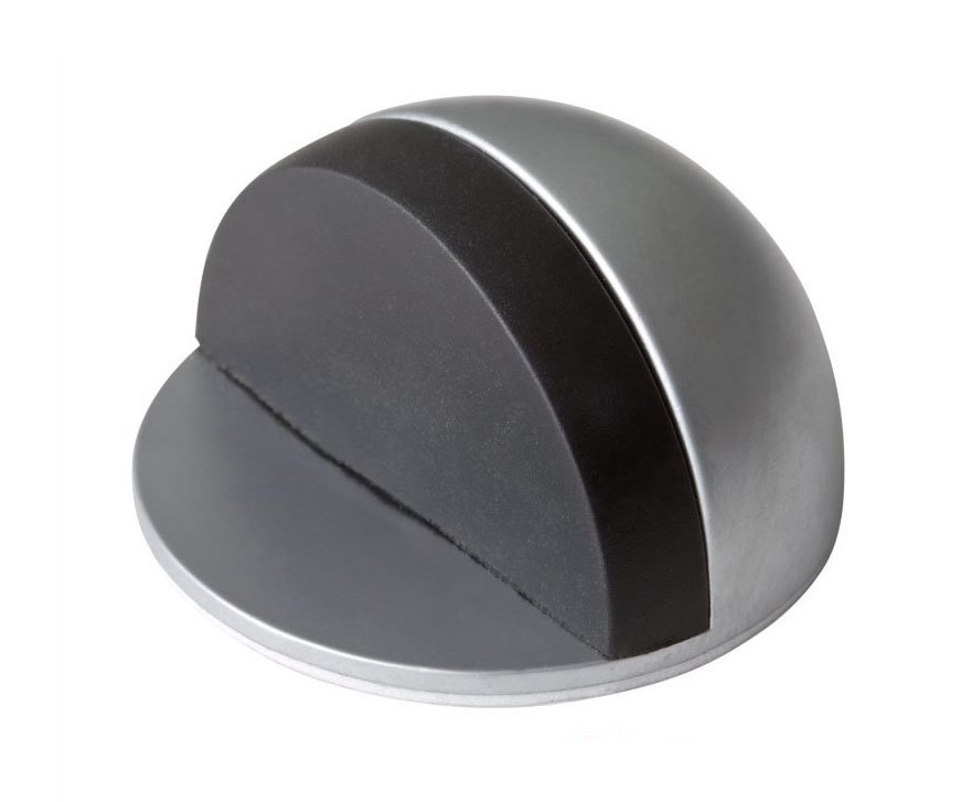 Zarážka dveří půlkulatá samolepicí Walteco - 44x25mm chrom-mat