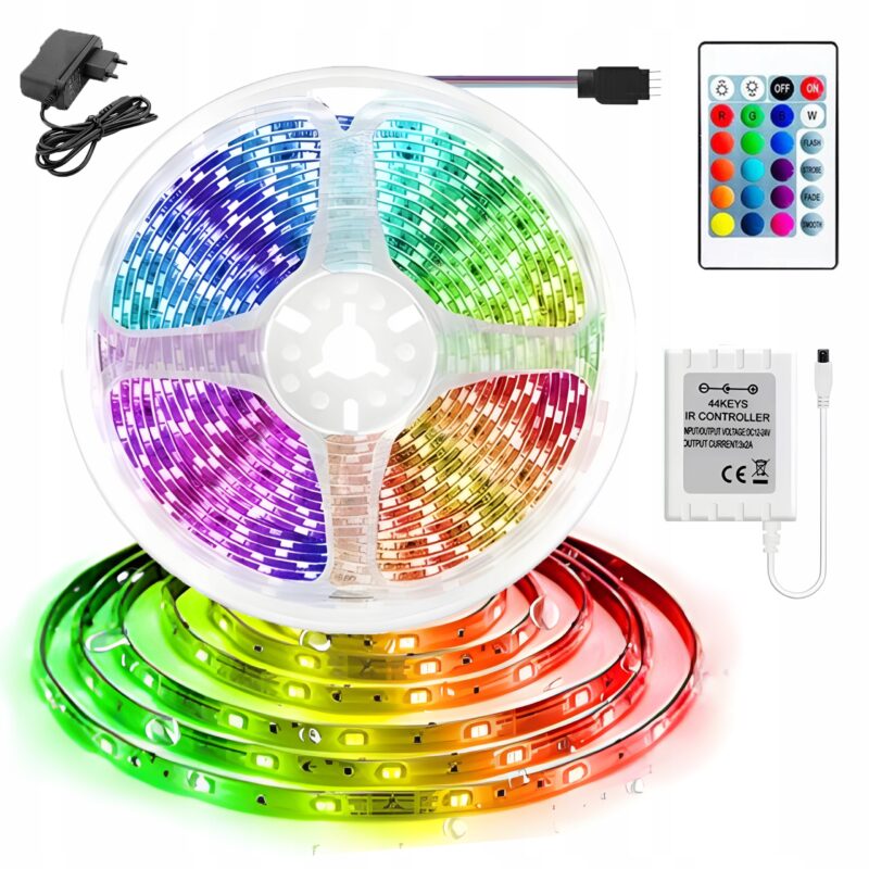JIPOS LED RGB pásek s dálkovým ovladačem 5 m ST-003