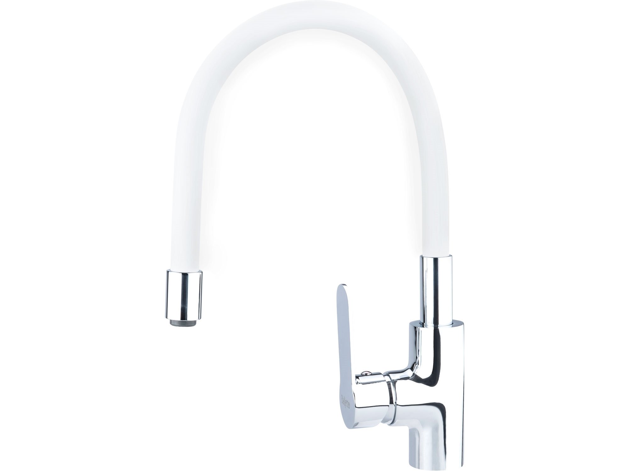 Baterie umyvadlová/dřezová barevné flex ramínko Balletto - bílá