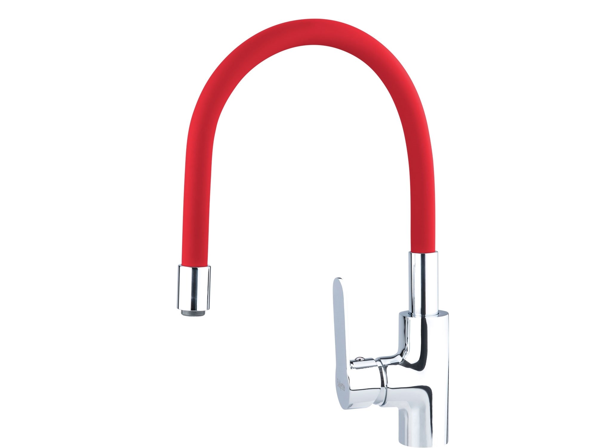 Baterie umyvadlová/dřezová barevné flex ramínko Balletto - červená