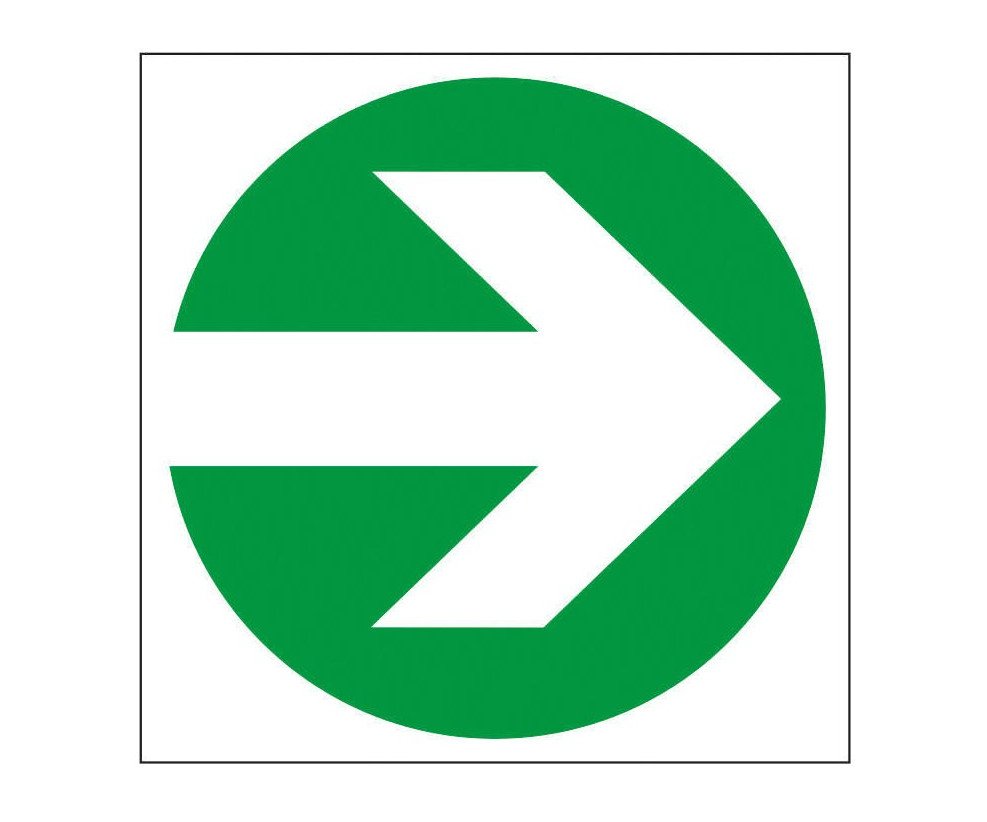 Samolepka podlahová Šipka rovná