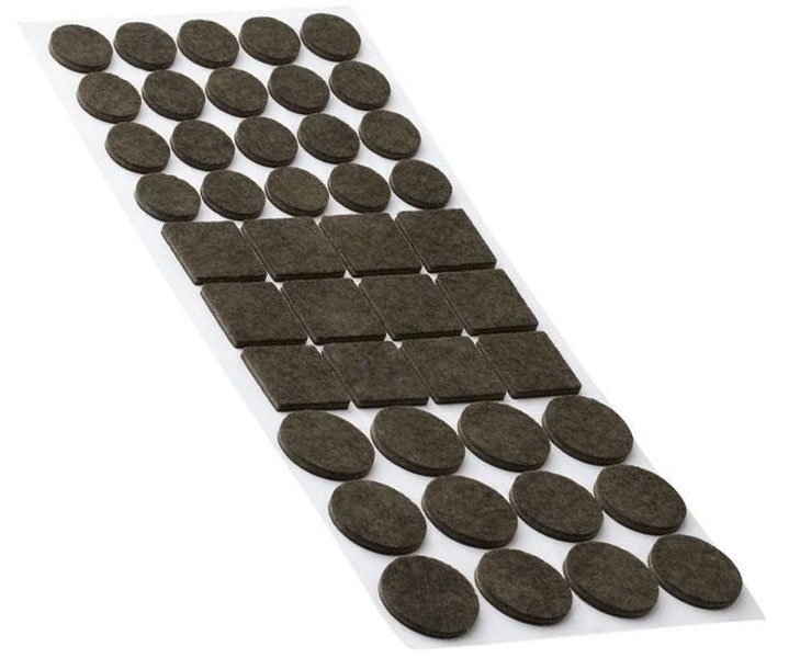 Kluzák filcový tmavě hnědý 44ks Walteco
