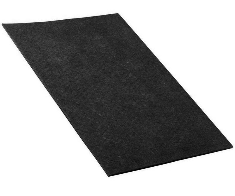 Kluzák filcový 100x200mm 2ks Walteco - černý